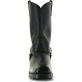thumbnail image 4 of Brothers And Sons Men's Pull-On Motorcycle Boot Square Toe Black 8 D(M) US, 4 of 7