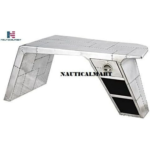 Nauticalmart Aluminum Aviator Wing Desk Beautiful Handmade Living Room Furniture