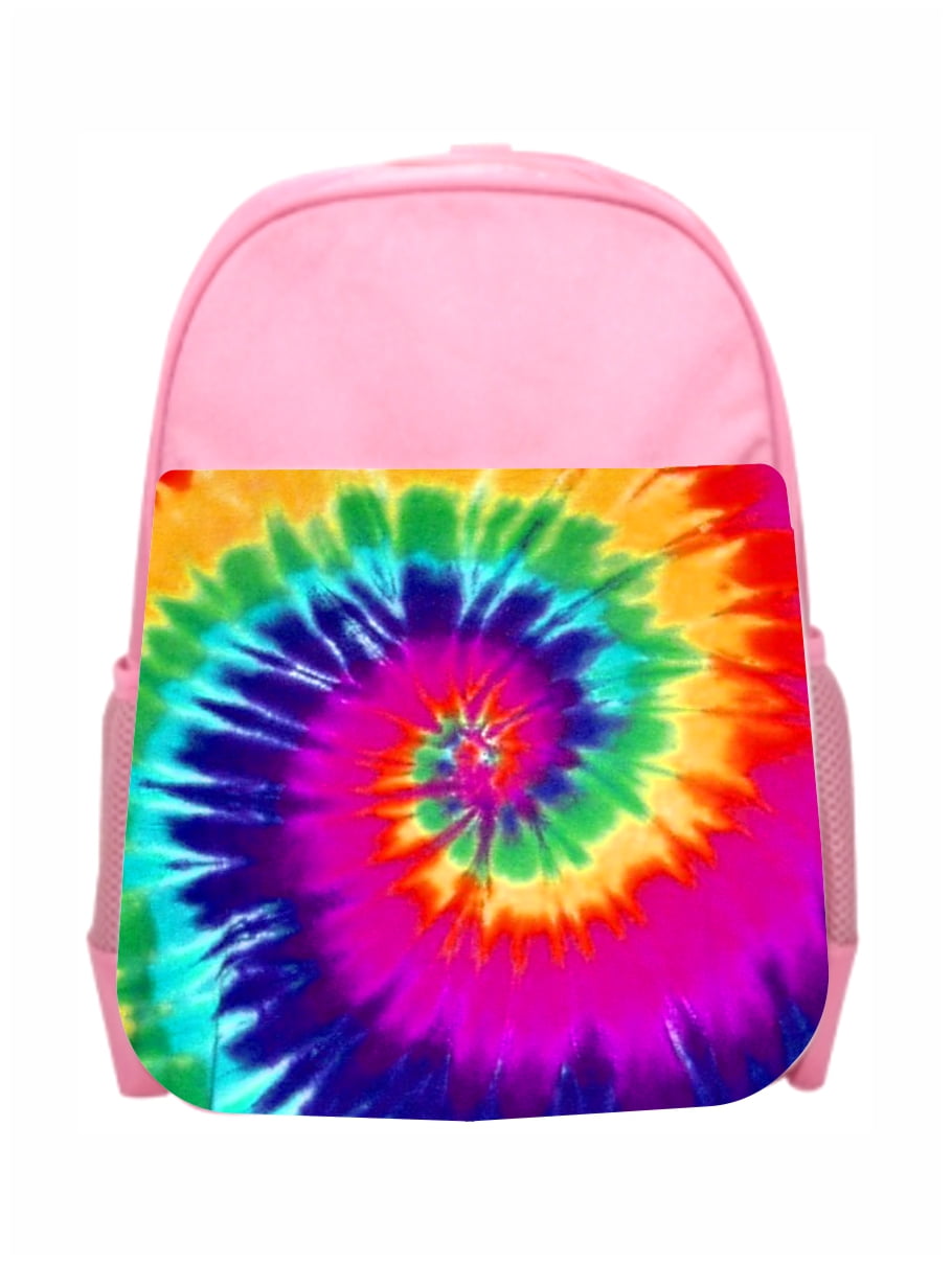 Accessory Avenue Retro Trippy Tie Dye Girls Kids PreSchool Backpack