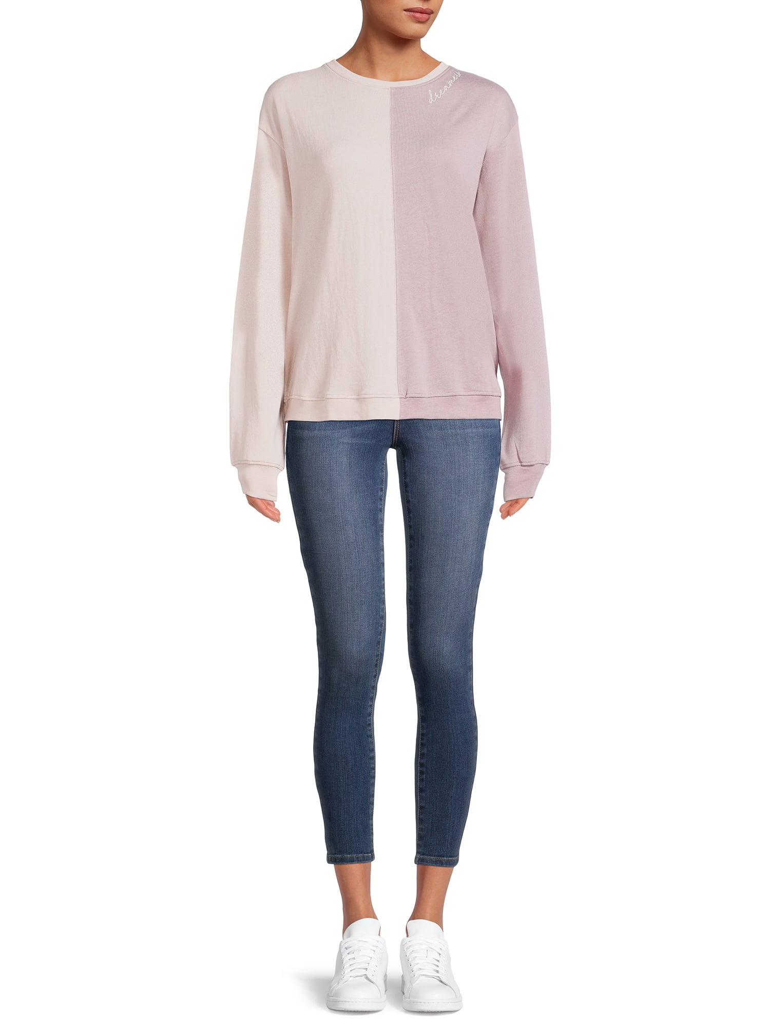 lemon & bloom by Grey State Women's Dreamers Colorblock Sweatshirt
