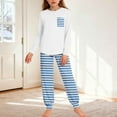 thumbnail image 2 of BLVB Boys Girls Fall Clothes Set Long Sleeve Tops T-Shirt and Jogger Pants Casual Outfits Loungewear for 5-14 Years Kids, 2 of 7