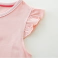 thumbnail image 6 of LYMAYTER 2-7 Y Girls Kids Sweet Princess Dresses Baby Summer Tulle Short Sleeved Tutu Toddler Printed Sundress, 6 of 9