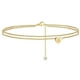 thumbnail image 2 of Xihbxyly Pulseras de Playa con Inicial de Corazón para Mujer (2022), Delicadas Tobilleras En Capas Bañadas En Oro de 14 Quilates, con Inicial de Letra y Corazón, Joyería de Playa., 2 of 2