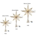 thumbnail image 3 of Christmas Tree Toppers Star LED Light Lamps Christmas Decorations New Year Gift, 3 of 13