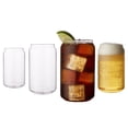 thumbnail image 1 of Galateo Capri Collection Lattina Borosilicate Can-Shaped Drinking Glasses - Set of 4, 1 of 7