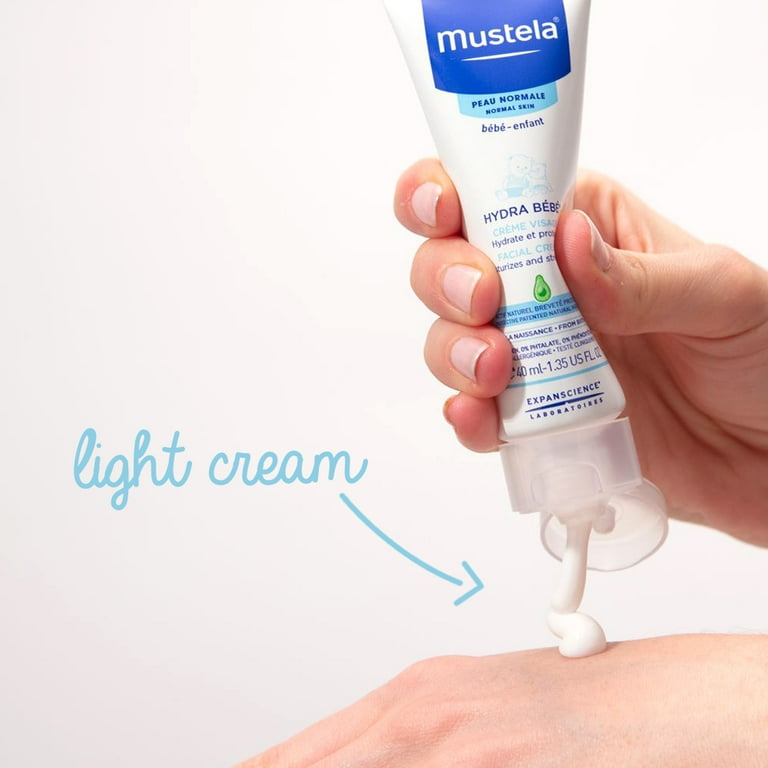 Mustela Crema Hidratante y Suavizante Hydra Bebé de 40 ml, –