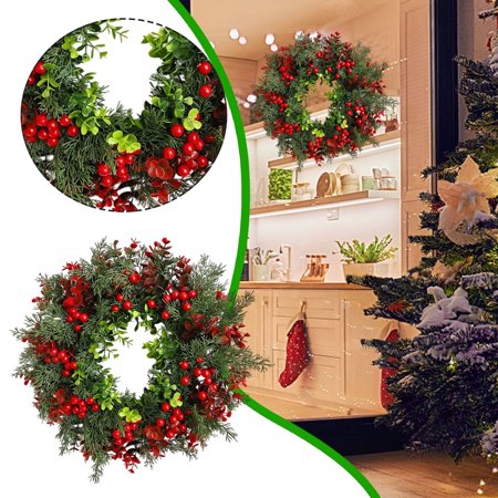 Fall Decor Halloween Wreaths Christmas Wreaths Elegant Floral Wreath For Front Door Seasonal Hanging Ornament Home Wall Festive Holiday Welcome