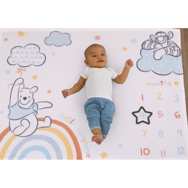Disney Winnie the Pooh Rainbow Milestone Blanket, 40x50" photo 5