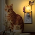 thumbnail image 4 of Luz nocturna KY&BOSAM Cat, vitral amarillo, enchufable, 7 W, 4 of 9