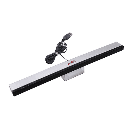 HDE Wii USB Sensor Bar Works with Nintendo Wii / Wii-U Consoles and PCs Wired USB Powered Infrared Replacement