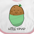 thumbnail image 4 of Inktastic Little Spud Green Boys or Girls Baby Bib, 4 of 4