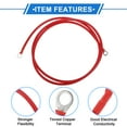 thumbnail image 4 of 1 Pc Cable de inversor de batería 6 AWG 6FT 3/8" Lug 5/16" Lug Cable de batería universal para automóvil, vehículo, barco, casa rodante, solar, cobre estañado rojo, 4 of 7