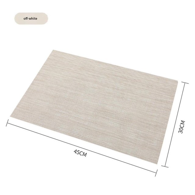 Juego de 6 manteles individuales lavables shaofei color rojo 30 x 45 cm