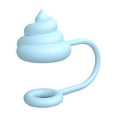 thumbnail image 6 of JoyMoreHome 5 Pcs Straw Cover for Cup, Dust-Proof Protector Topper Soft Funny Poop Straw Lid, Silicone Straw Cover Cap Cute Straw Topper, 6 of 9