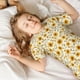 thumbnail image 5 of Balery Brown Leaf Sunflower Conjunto de Pijama Infantil de Manga Corta con Estampado – Ropa de Dormir de Algodón Suave-Small, 5 of 6