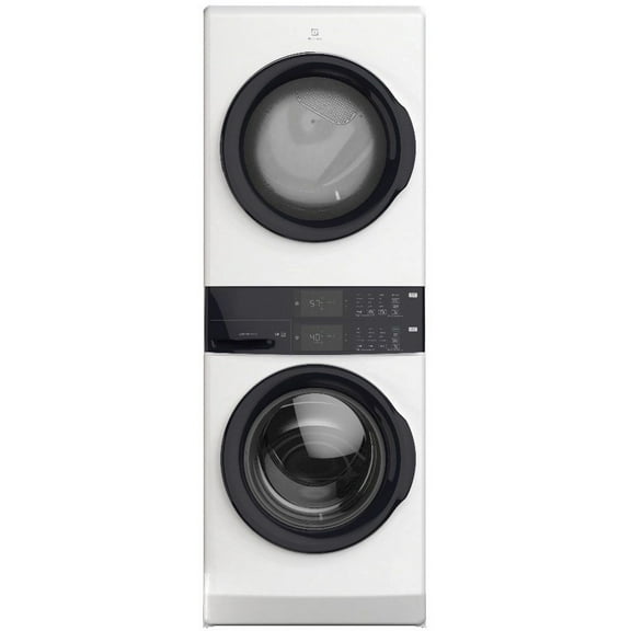 Electrolux 300 Series Electric Dryer Laundry Tower With Smartboost Technology, LuxCare Plus Wash System White ELTE7300AW