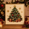 thumbnail image 5 of DIY Christmas Pearl Diamond Painting Art Kit with Frame, Christmas Pearl Beads Art Craft for Adults & Beginners, Gemstone Diamond Dots Beads Painting for Home Wall Decor，Style-A, 5 of 9