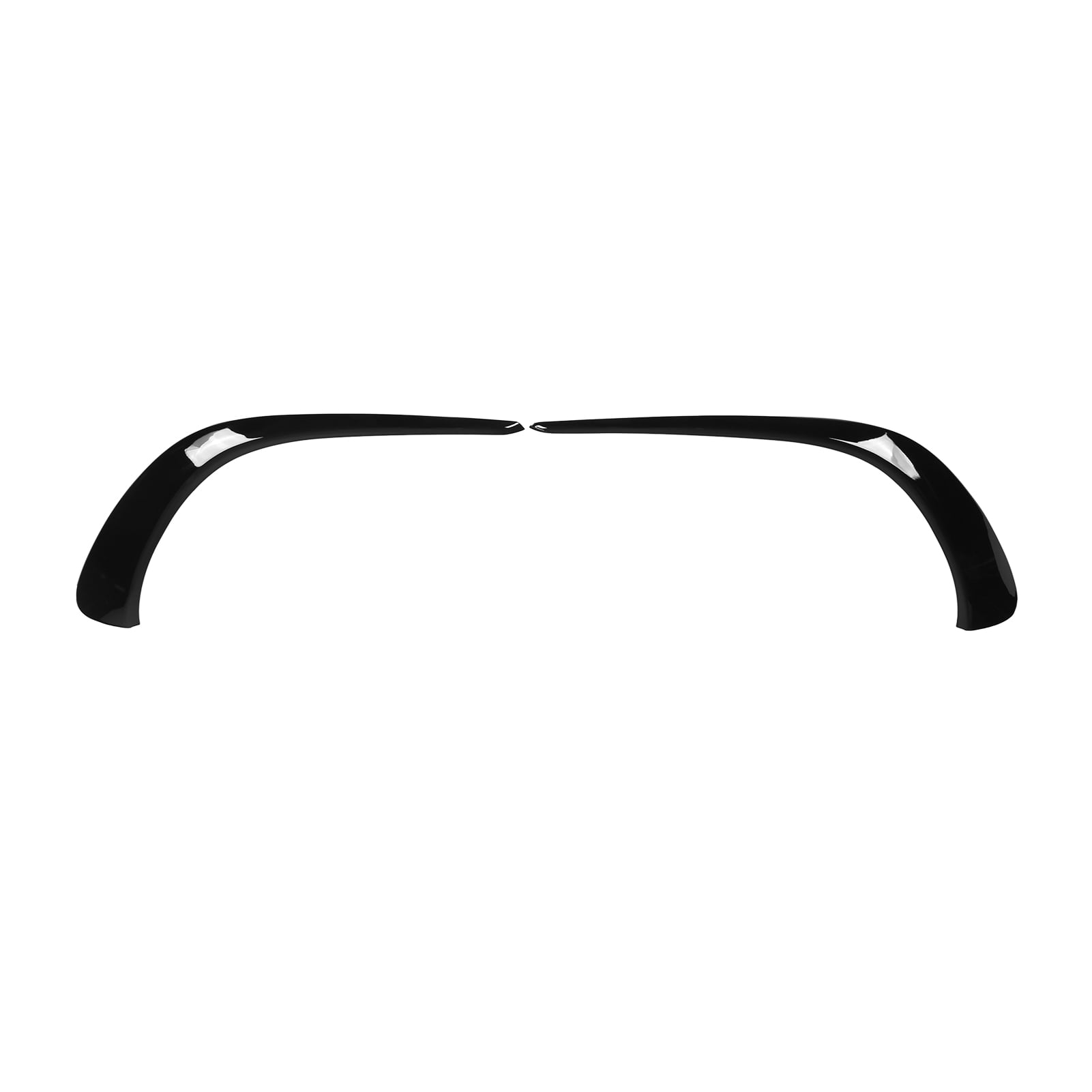 LHCER 2Pcs Front Bumper Splitter ABS Bright Black Replacement for CLA