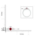 thumbnail image 4 of ANGARA Natural Three Stone Ruby and Diamond Ring with Accents in 14K White Gold for Women (Size-6x4mm) | July Birthstone, Birthday, Anniversary, Jewelry Gift for Women | Natural Ruby Ring, 4 of 8
