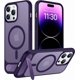 thumbnail image 1 of Funda con Soporte Magnético invisible, Delgada Mate, para iPhone 14 Pro Max, Morado, 1 of 7