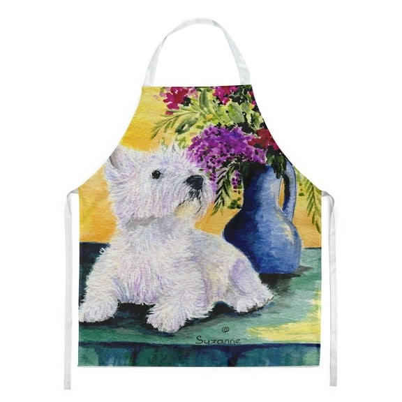 Carolines Treasures SS8301APRON Westie Apron Large multicolor