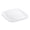 White, variant on Smarty 8.5" Purple Flat Rounded Square Disposable Plastic Buffet Plates 120ct