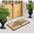 thumbnail image 4 of A1HC First Impression Hand-Crafted Rubber Coir Life of Tree Double Door Mat (30" X 48"), 4 of 6