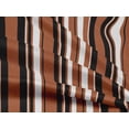 thumbnail image 4 of oneOone Rayon Rust Brown Fabric Stripes Sewing Material Print Fabric By The Yard 56 Inch Wide, 4 of 4