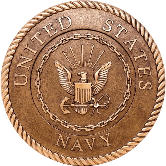 NAVY BRONZE STEPPING STONE / DECORATIVE WALL PLAQUE