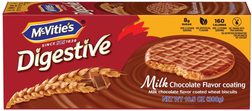 McVitie's Digestives Biscuits Milk Chocolate Flavor Coating, 10.5 Oz