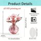 thumbnail image 2 of Elegante Jarrón Floral de Cristal para San Valentín, Centro de Mesa Acrílico para Decoración Romántica de Mesa o Repisa., 2 of 6