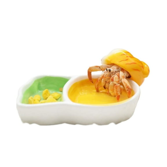 Hermit Crab Food Dish for Ceramic Mini Bowl Water for Hermit Crabs, Wolf Spiders, Snails