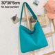 thumbnail image 2 of Hukapapa Bolso de color liso Bolso de ocio para mujer Bolso de hombro de gran capacidad Bolso mensajero de literatura Azul lago, 2 of 5