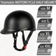 thumbnail image 5 of Casco de moto Yesmotor Vintage Half-Face de fibra de carbono, 5 of 6