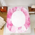 thumbnail image 5 of Manfei Dreamy Bowknot Bed Sheets Set King Size, Pink Watercolor Bed Sheets King, Cartoon Ribbon Bedding King Size, Breathable Bedroom Decoration, 4pcs, 5 of 7