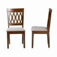 thumbnail image 4 of Baxton Studio Florencia Grey Fabric and Espresso Brown Wood Dining Chair, 4 of 9