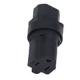 thumbnail image 4 of C14 To 5 15R Adapter, 125V Professional Male To Female 2pcs Reinforcing Design IEC320 C14 To NEMA 5 15R Power Adapter  for Server PDU for Table Lamp, 4 of 7