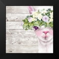 thumbnail image 2 of Peek a Boo Sweet Llama 15x15 Black Modern Framed Museum Art Print Titled - Sheena Pike Art And Illustration, 2 of 5