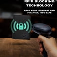 thumbnail image 4 of Billetera de cuero con bloqueo RFID triple Stealth Mode para hombre, 4 of 9