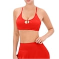 thumbnail image 2 of qelini Womens Sports Bra High Support Tank Style Cotton fitsness Bra Summer Shapewear Casual Fashion Shockproof Gymsling Chest Pad Solid Color S-XL, 2 of 4