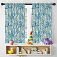 thumbnail image 5 of Blackout Kids Curtains,Blue Pioneer Flower Childrens Insulated Curtains Set Of 2,Bedroom Essentials,Toddler Room Decor 42x54in(106x137cm), 5 of 5