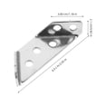 thumbnail image 2 of HINTRMENT Lot de 5 Vis Incluses Connecteurs d'Angle Angle 90 Degrés 6.50X3.00X2.10CM, 2 of 8
