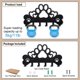 thumbnail image 3 of Perchero de pared con diseño de patas de perro, diseño de cachorro, huesos y corazón, organizador de llaves con 6 ganchos, 15,7 x 8,7 pulgadas, 3 of 9