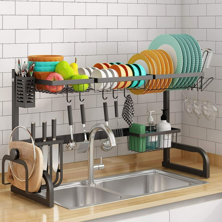 Over the sink dish rack in store sale
