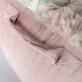 thumbnail image 3 of Home Soft Things Jaquard Faux Fur Bedrest Pillow - Pink - 20" x 18" x 17", 3 of 8