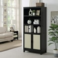 thumbnail image 3 of Sheridan 4-Piece Engineered Wood Bookcase TV Stand Sideboard End Table in Black, 3 of 7