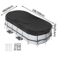 thumbnail image 1 of Bgsha Oval Pool Cover With Accessories For Above Ground Pool Weather Resistant Home Garden Tool Accessory In Stock Wholesale, 1 of 4