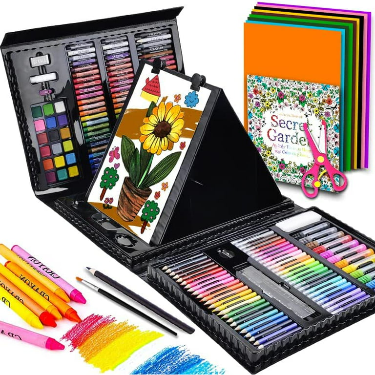 SHK Digitrade Art Kit - Portable 150 Pieces Children Drawing  Colouring Set without Cardboard Package Box - Art Sets
