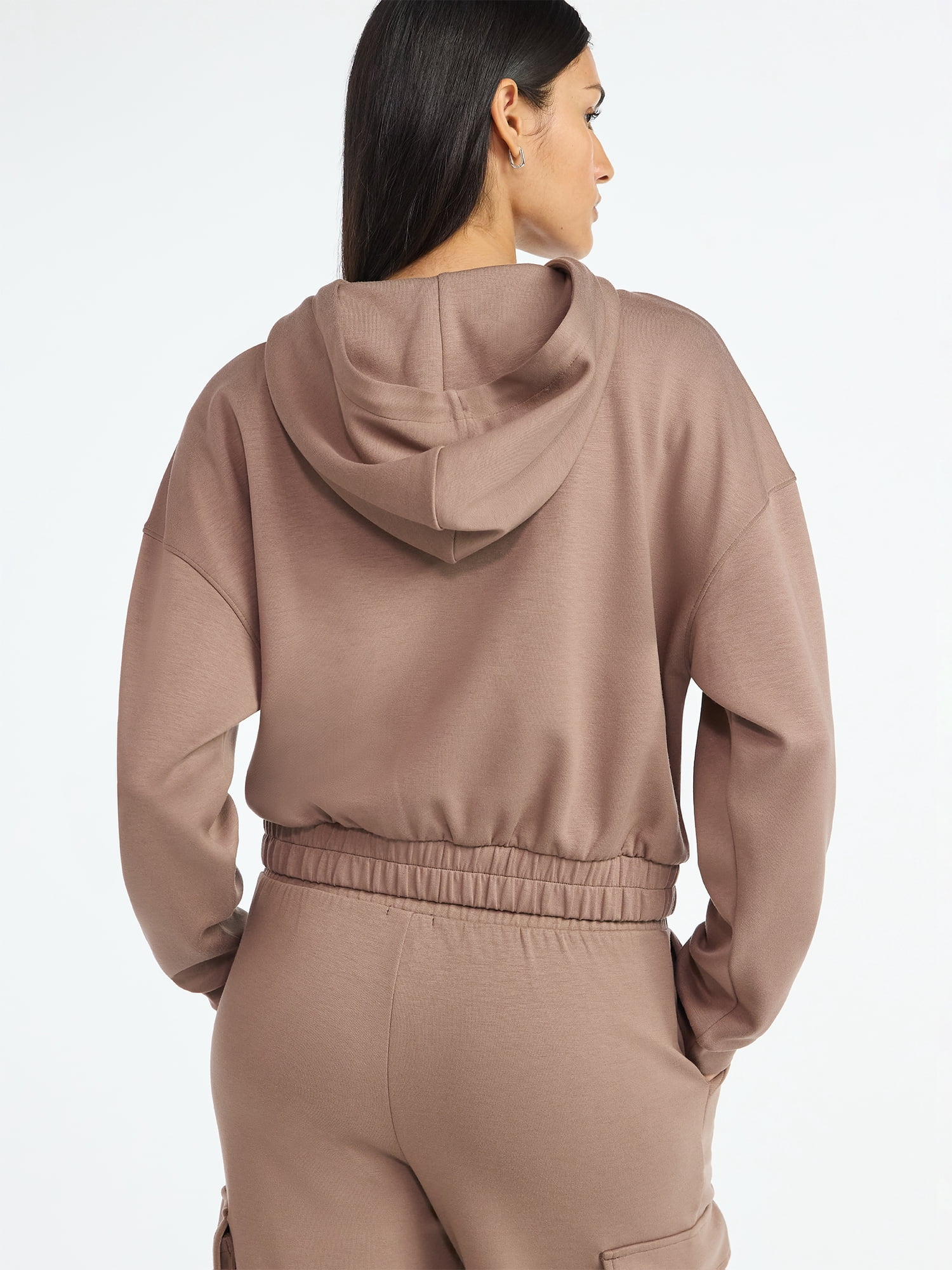 Scoop Women's and Women's Plus New Scubaknit Pullover Hoodie, Sizes XS-4X