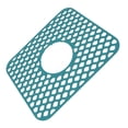 thumbnail image 2 of Sink Protector for Kitchen Silicone Non Slip Heat Resistant Mat for Bottom of Center Drain Sink Farmhouse Stainless Steel Porcelain Sink Green, 2 of 5